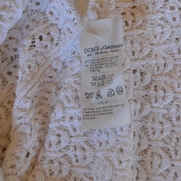 Dolce & Gabbana Stretch Lace Pull Over Top - Picture 4 of 9